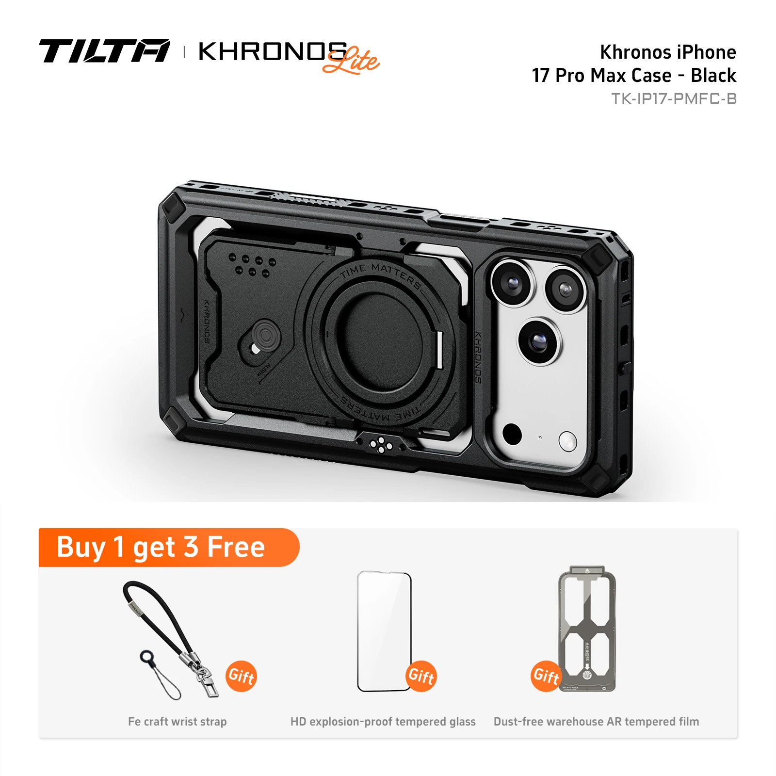 TILTA Khronos Classic 17 Pro/Pro Max モバイルビデオケージ iPhone