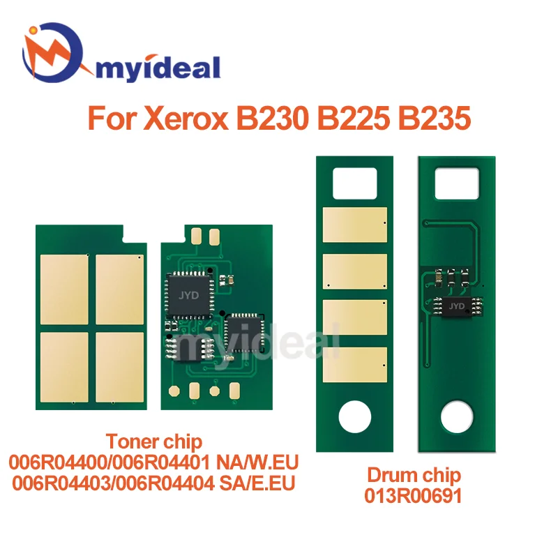 

B230 B225 B235 Тонер-чип 006R04400 006R04401 006R04403 006R04404 Чип картриджа для Xerox B230 B225 Барабанный чип 013R00691