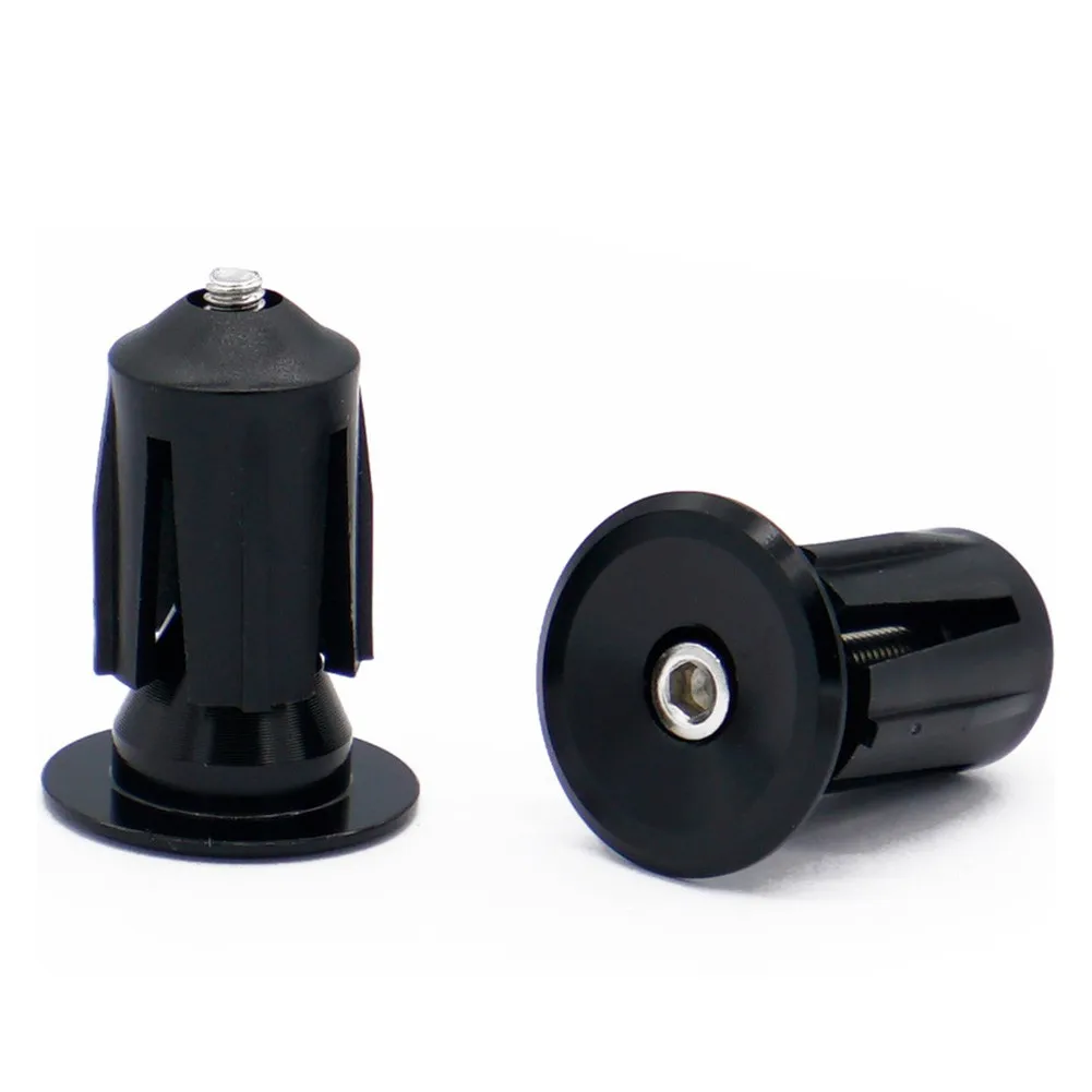 High Quality New Practical Useful Bike Handlebar End Grips Handlebar Stoppers 1Pair Aluminum Cap  High Quality