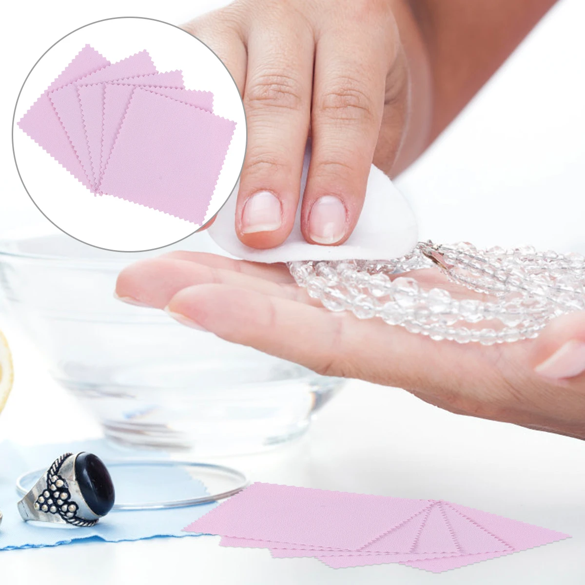 

100pcs Microfiber For Glasses Jewelry Microfiber Jewelry Cleaning Wipes Cleaning Cloth Supply Bulk Supply Glasses Cloth