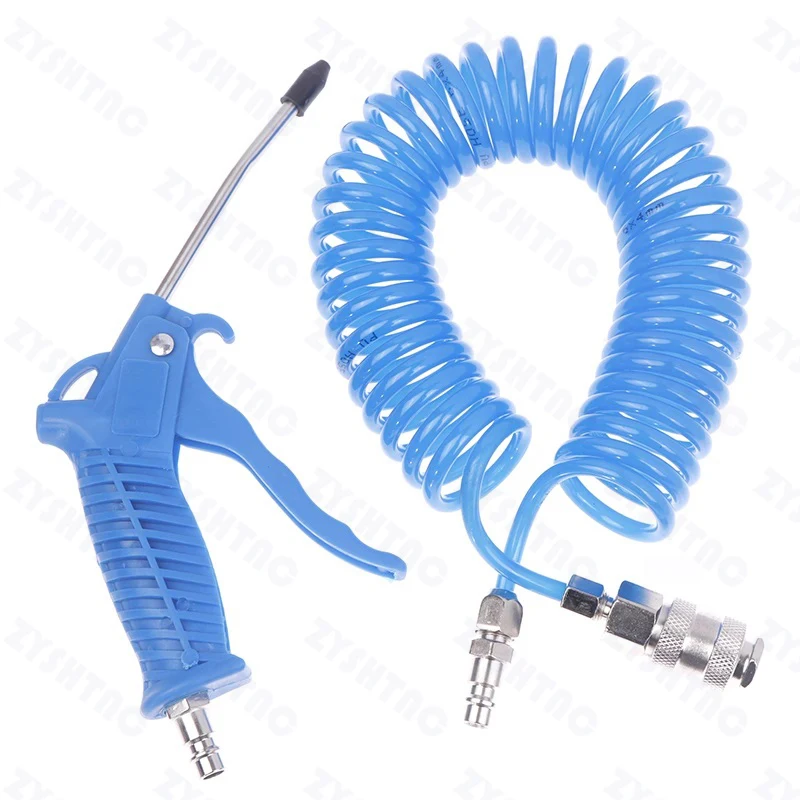 Air Duster Blow Gun Set Pneumatic Combination Dust Blowing Gun Kit Plastic Air Pipe Portable Dust Removal Tool Clean Equipment