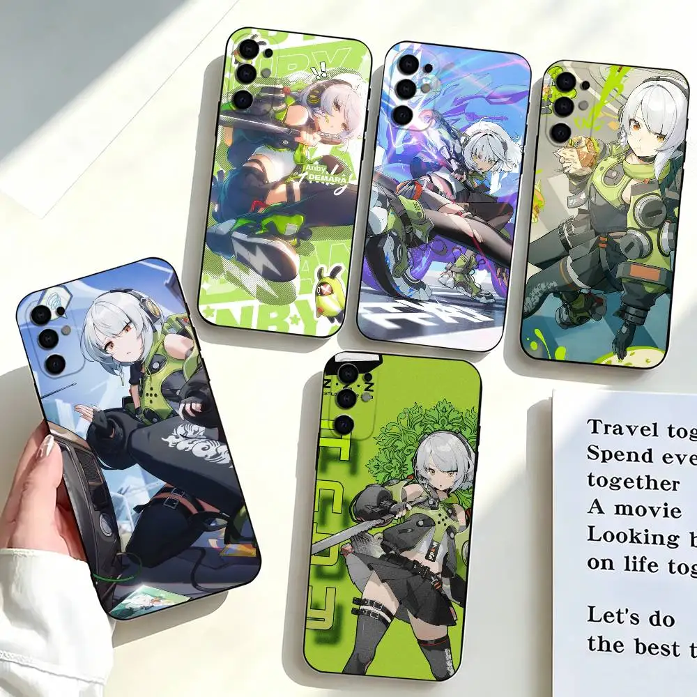 Anby Demara-a Phone Case Black Silicone Soft For Samsung S25,S24,S21,S22,S23,S30,Ultra,S20,Plus,Fe,Lite