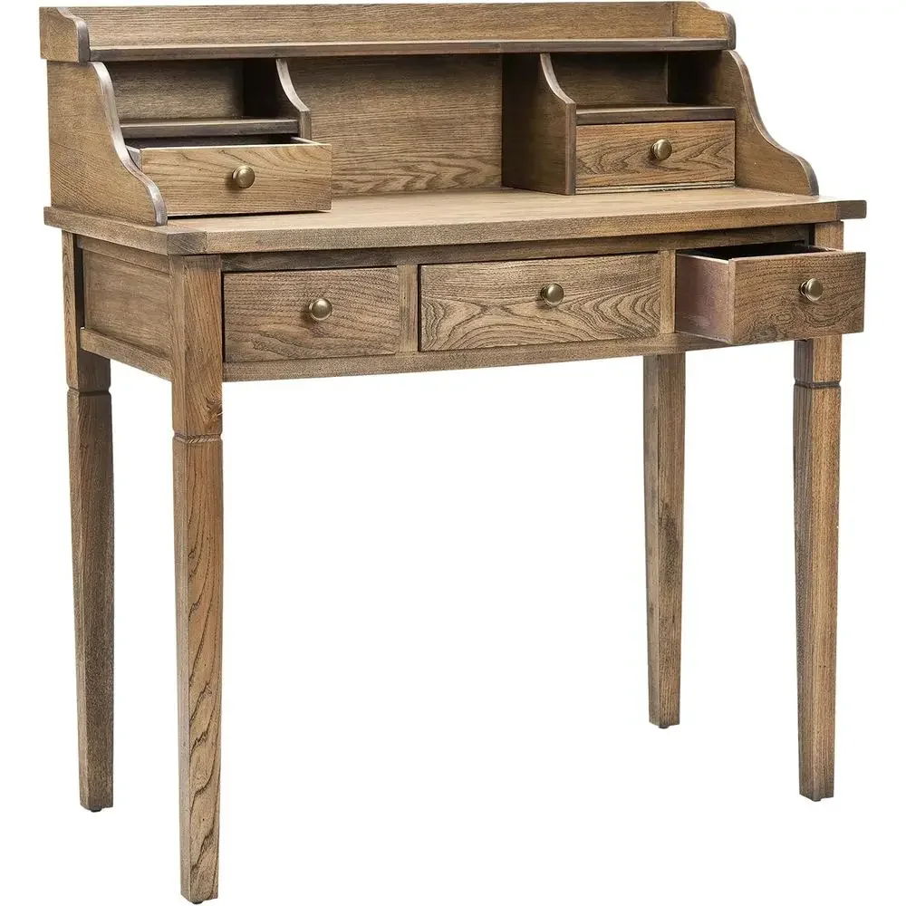 

Medium Oak Writing Desk with Spacious Work Surface