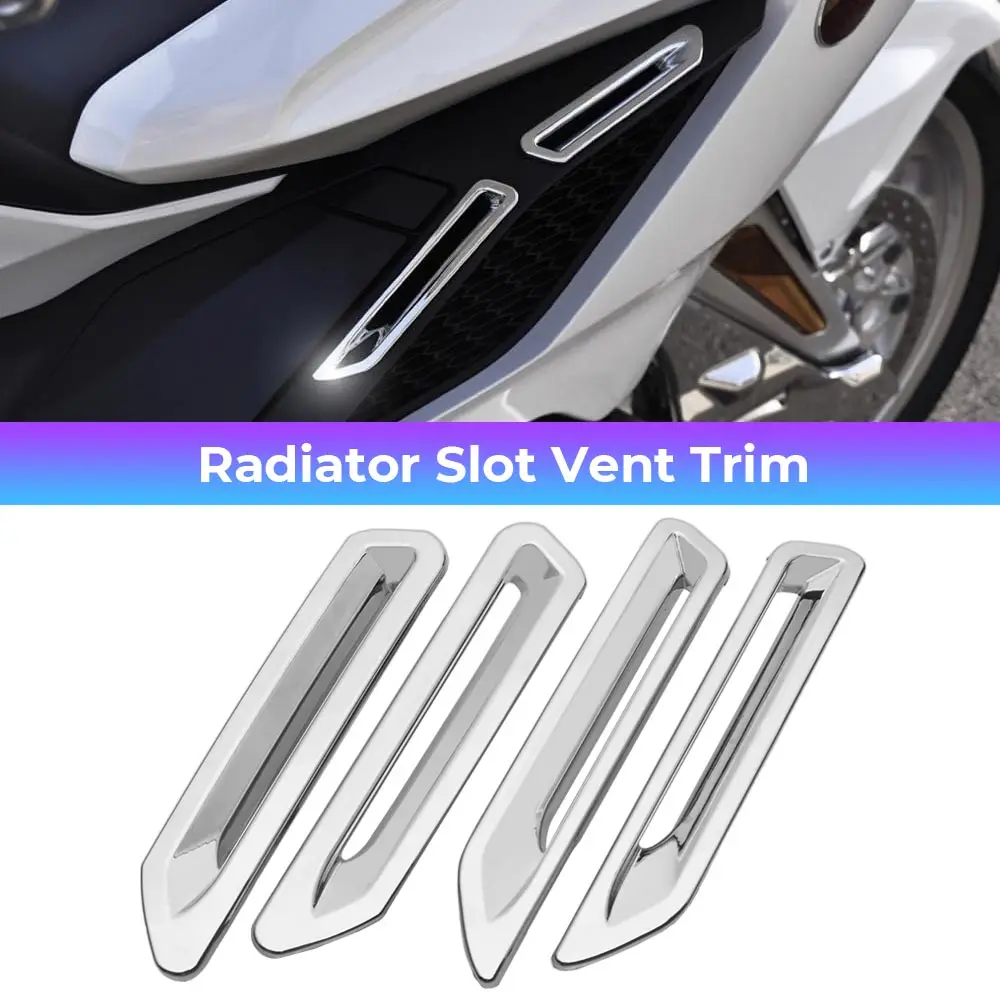 

2Pair Rear Turn Signal Light Trim Accents Cover Motorcycle Decor Bezel For Honda Gold Wing DCT Tour Airbag 2018-2025 ABS Chrome
