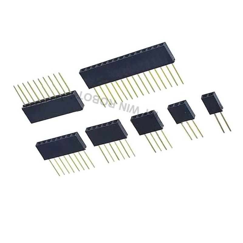 10pcs/lot 2.54mm 1x2P/3P/4P/5P/6P/8P/10P/15P Pin Female Stacking Header Connector Dual Row PC104 For Raspberry Pi 2 Mode