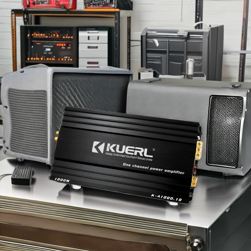 High Quality 12V RMS Power 1000W/ 600W/400W @ 1/2/4 Ω High Power Class D Monoblock Digital Car Audio Power Amplifier