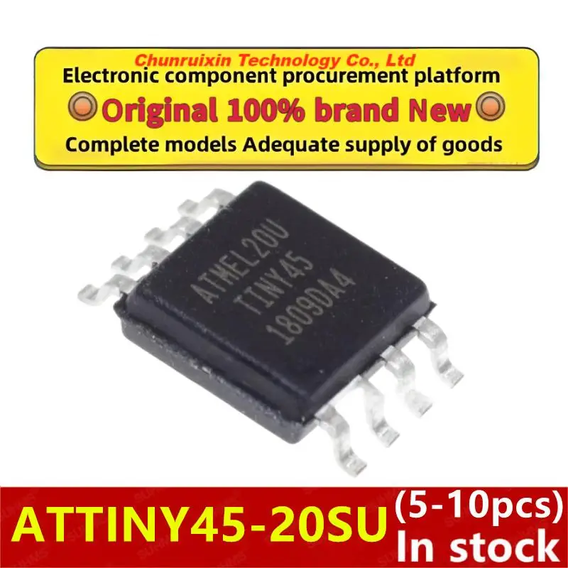 (5-10 pezzi)100% nuovo ATTINY45-20SU TINY45-20SU ATTINY45 20SU TINY45 20SU sop-8 Chipset
