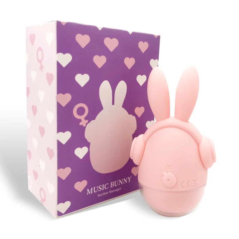 Portable mini rabbit sucking vibrator 7 frequency G-spot clitoral stimulation USB charging waterproof sex toys for woman