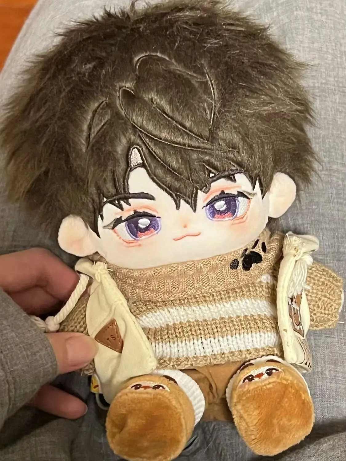 20cm Caleb Love and Deepspace Plush Cotton Doll Cosplay Anime Cartoon Plushie Model Toy Fan Collection Figures Body Xmas Gift
