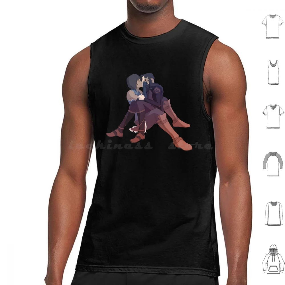 

Korrasami Tank Tops Vest Sleeveless Korrasami Korra Asami Fanart