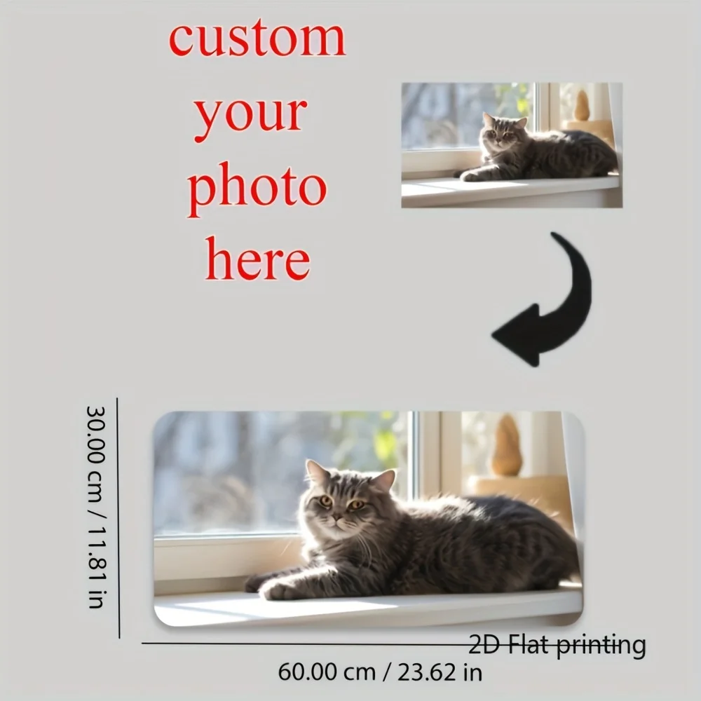 Custom Playmat Mouse Pad Gaming Mousepad,Personalized Photo Print, Customizable Deskmat, Extra Large Mouse Pad Gift for Gamers view 4