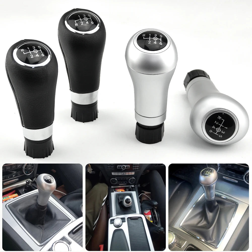 Manual Transmission Car Gear Shifter Lever 6 Speed Shift Knob For Mercedes-Benz C E GLK Class W203 S203 W212 W204 C207 X204