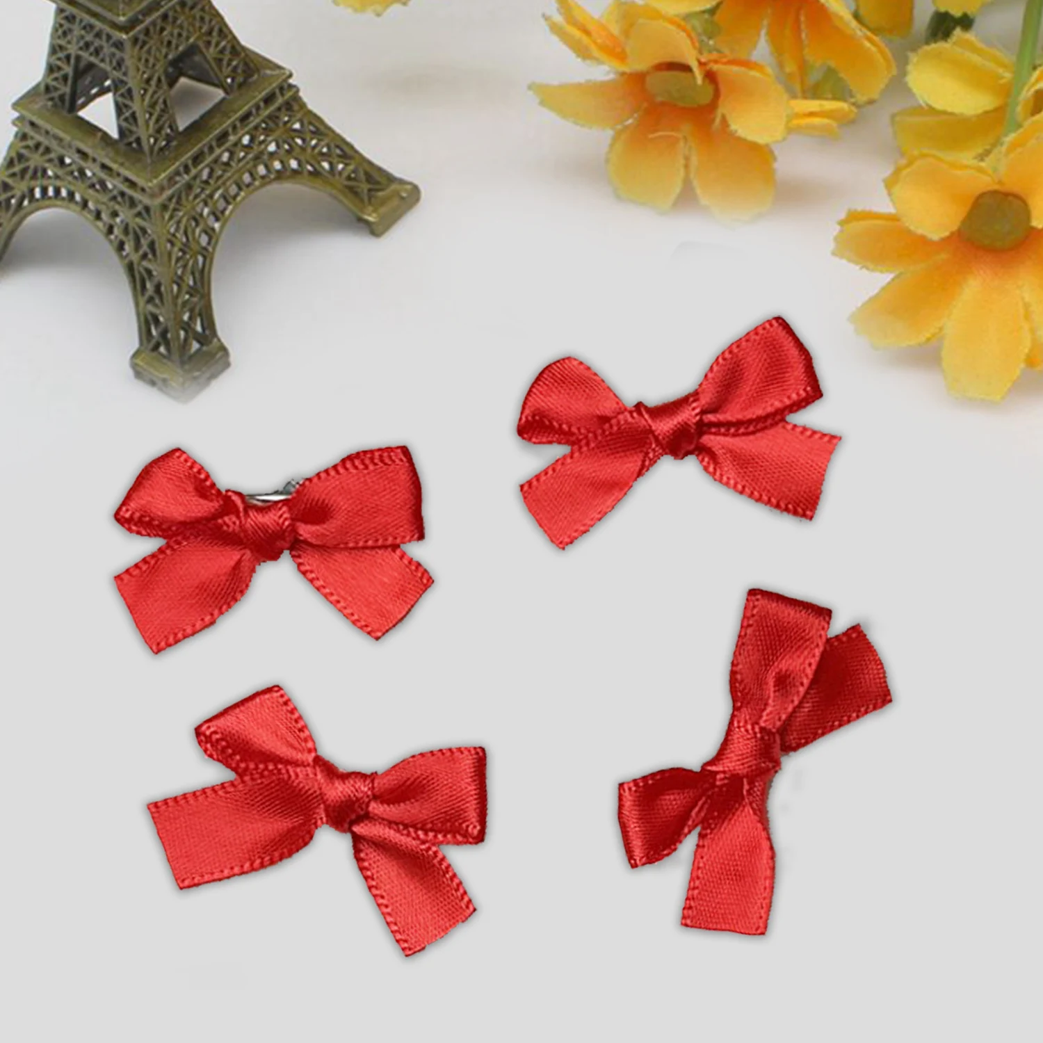 1PC Bowknot Hair Clips Sweet Ribbon Bow Hairpin Bang Clip Korean Girl Mini Grab Clips Female Headwear Hair Accessories