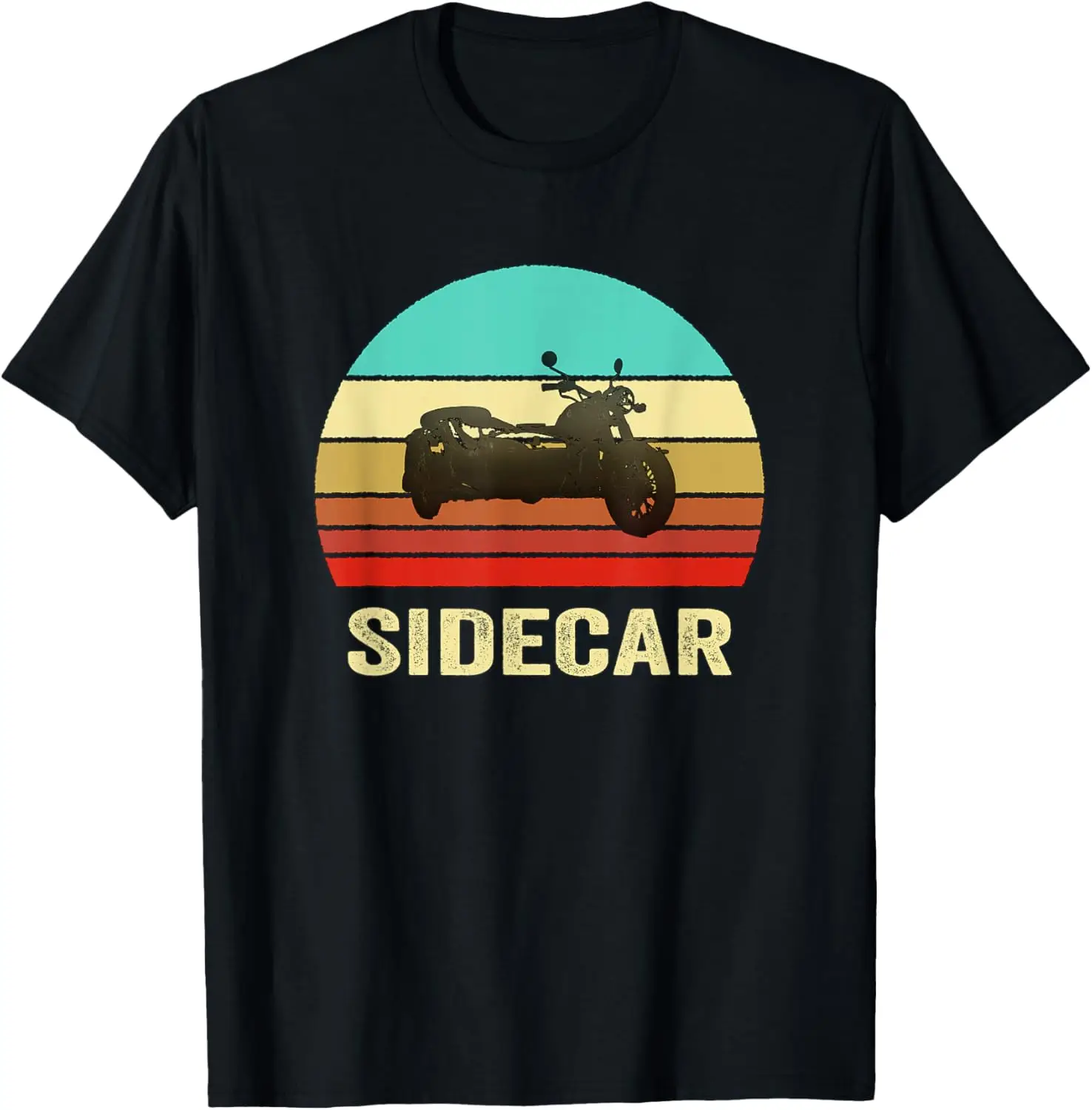 

Vintage Retro Style Sunset Sidecar Motorcycle T-Shirt