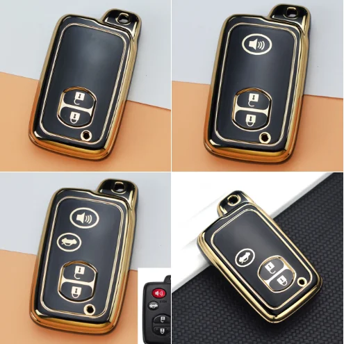 TPU Car Key Case Cover for Toyota Camry Prius Land Cruiser Prado 150 Crown for Subaru Foreste XV Holder