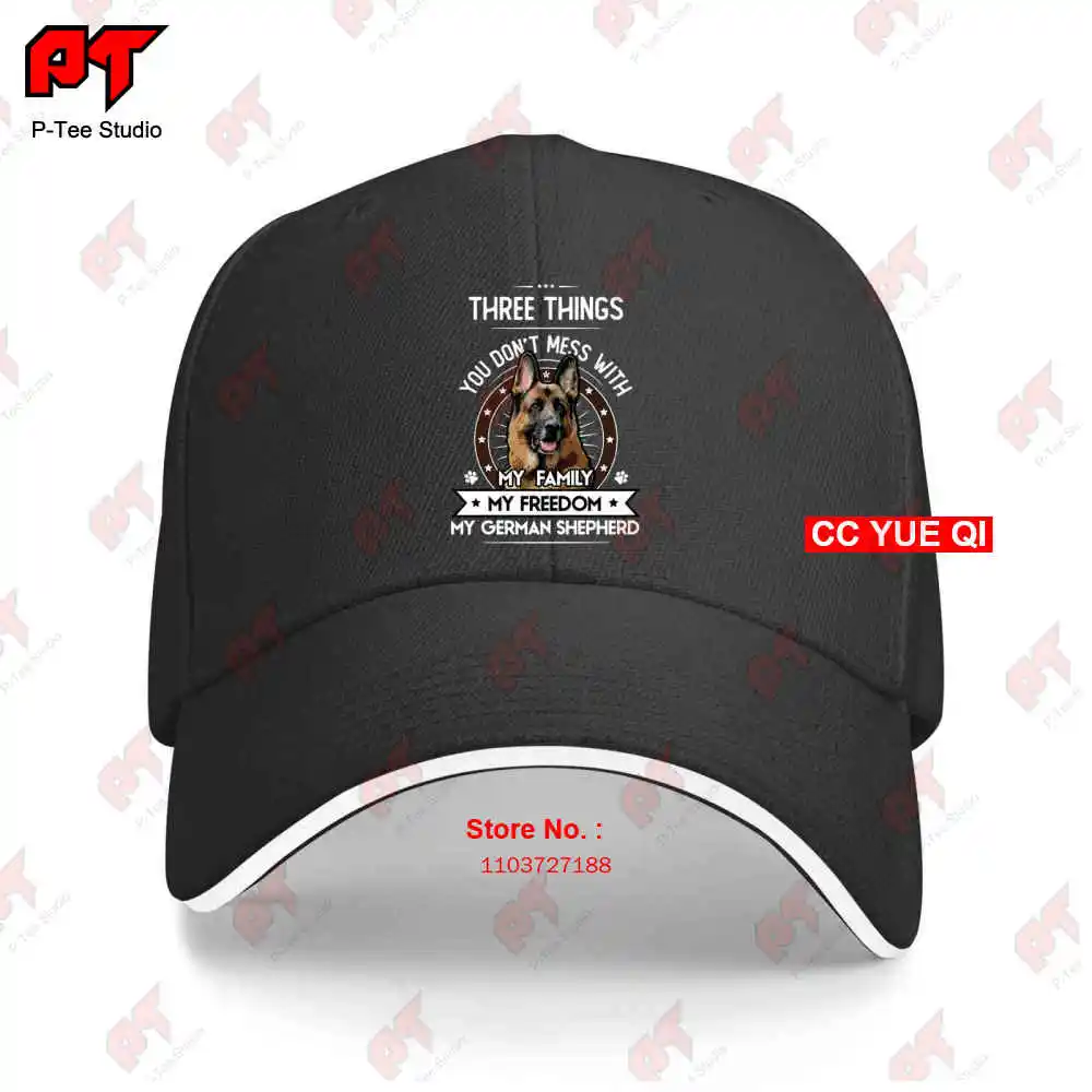 There Things You Dont Mess With My Family My German Shepherd Baseball Caps Truck Cap 2LTN