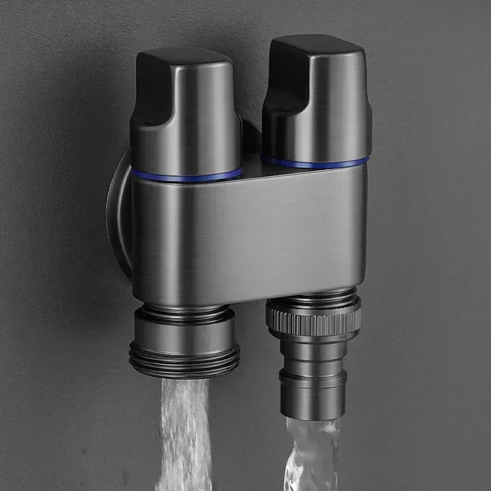 ステンレス製の洗濯機,ダブル制御,水ストップ,オープニング,アングルバルブ,壁に取り付けられた,トイレタップ用