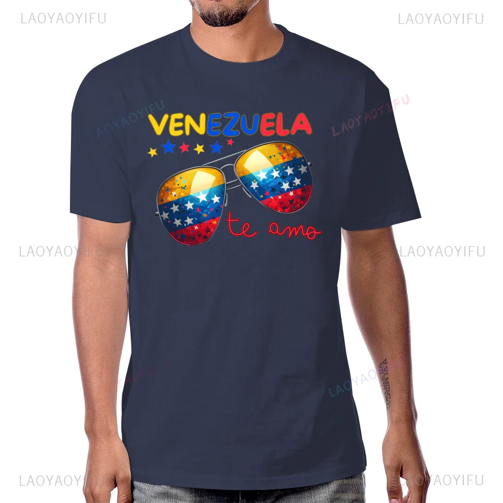 Venezuela Flag Vintage Style Tshirt Casual Fashion Streetwear Hip Hop Short Sleeve Man T Shirt Breathe Comfort Unisex T-shirt - Image 4