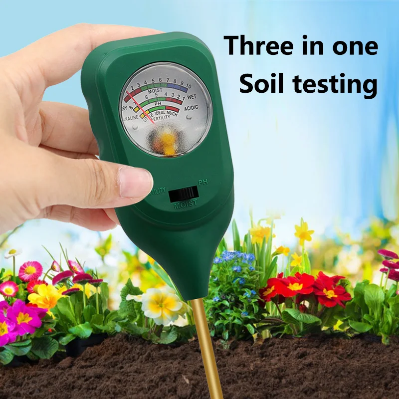 

Тестер кислотности, pH, щелочности почвы, измеритель плодородия типа «три в одном» для измерения влажности