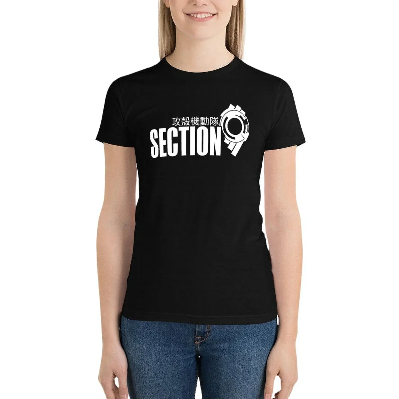 Public Security Section 9 Uniform T-Shirt anime clothes hippie clothes kawaii clothes T-shirt Women