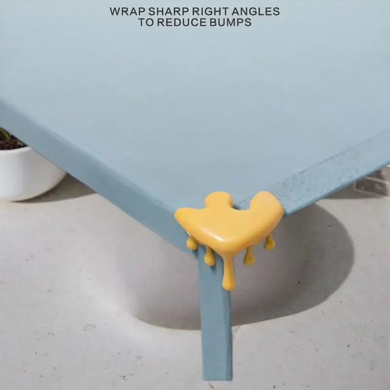 4Pcs PVC Water Drop Corner Protectors; Ultimate Protection for Sharp Angles & Furniture Edges Home Safety