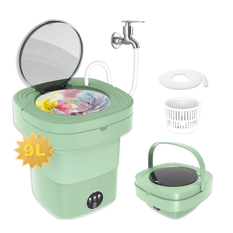 

Portable Washing Machine Mini Washer Lavadora Portatil With Folding Washing Machine 3 Modes Deep Cleaning For Underwear Clothes