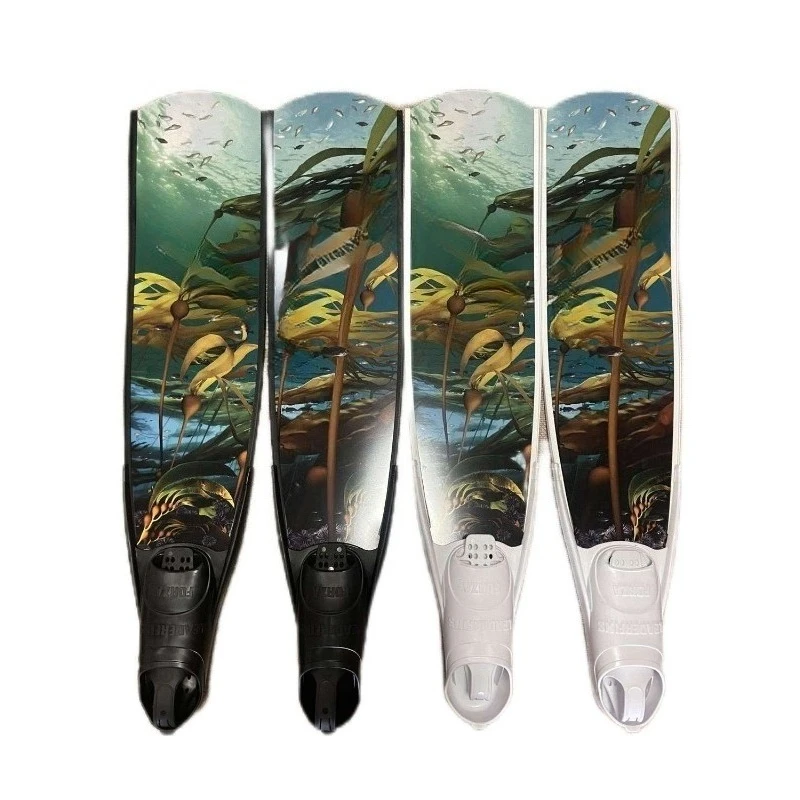 New lightweight version of free diving pure carbon fins Muse fishing and hunting fins frog shoes men's fins diving equipment