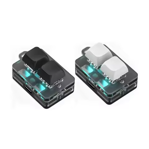 2 Keys Mini Mechanical keyboard Bluetooth Wireless Hot-swap RGB Custom Gaming Accessories Copy Paste Multi-Functional Keyboard