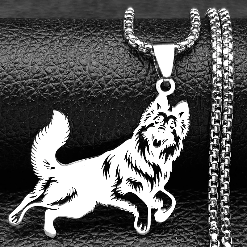 

Fashion Cute Dog Pet Pendant Necklace for Women Men Stainless Steel Gold Color Puppy Love Animal Amulet Jewelry Gift