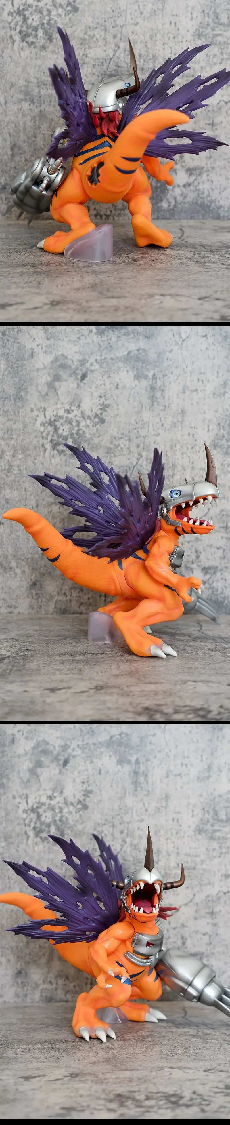26CM Anime Digimon Adventure Metal Greymon figurka zabawka model prezent