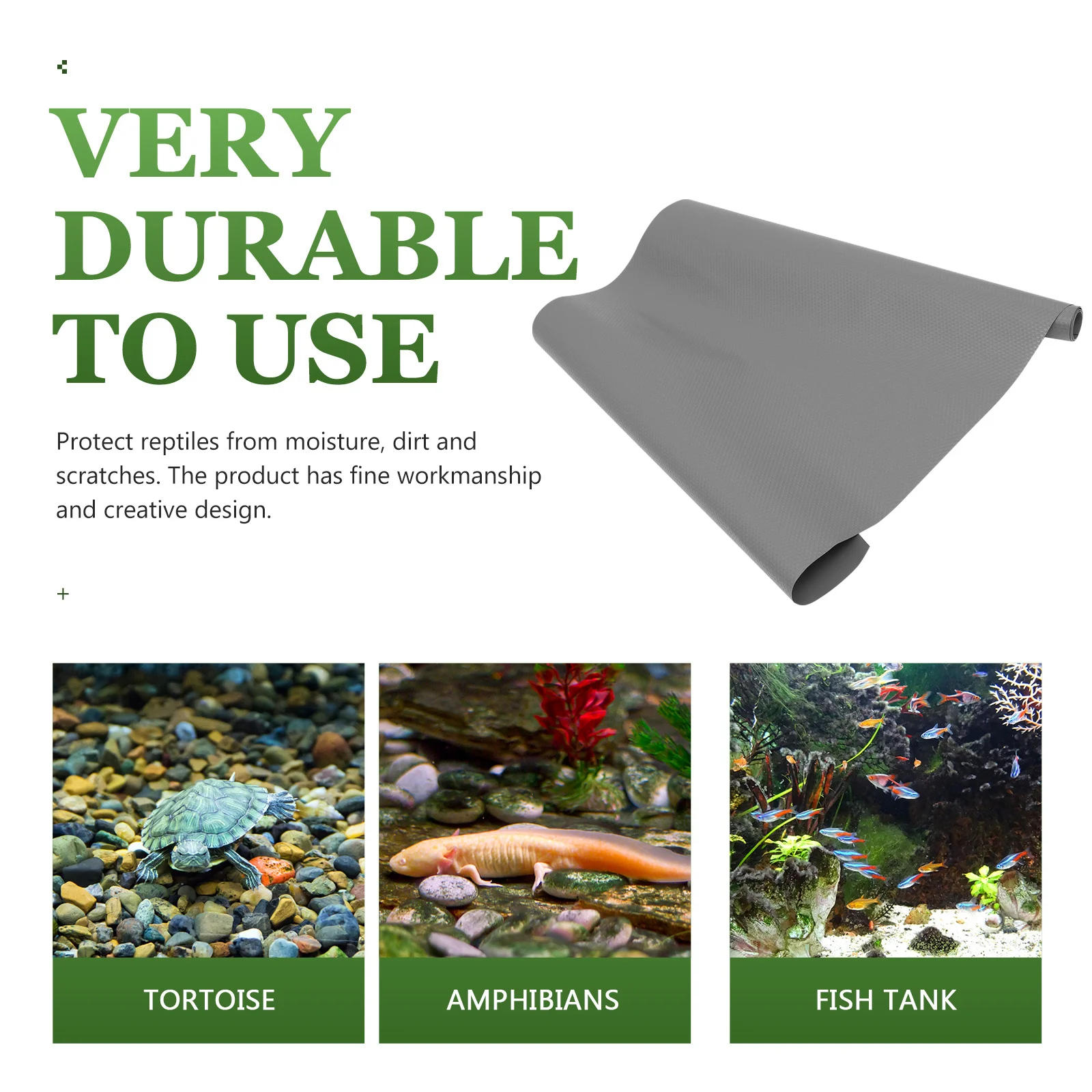 

Eva Reptile Cage Pad Absorbent Soft Material Easy Install Non Tear Pet Supplies Reptile Substrate Liner Pet Terrarium Substrate