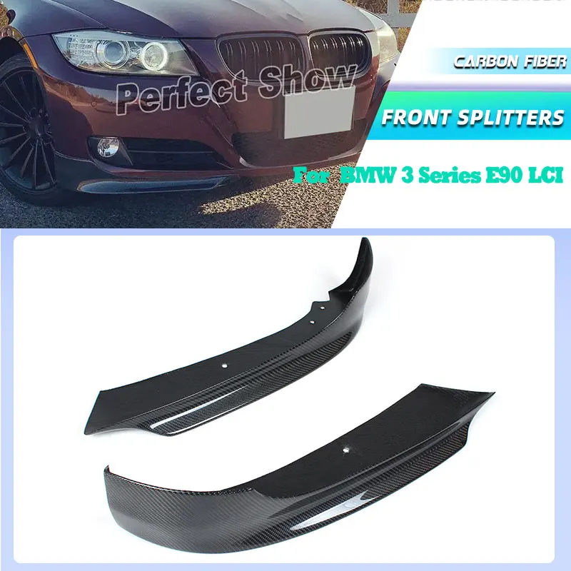 

Carbon Fiber Car Front Bumper Splitters Winglets for BMW 3 Series E90 LCI Sedan 2009-2012 Front Splitters Flaps Body Kits FRP