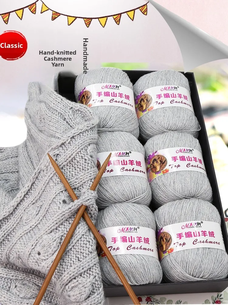 

Mizhiyuan Camere Yarn Hand Knitting Scarf Material Kit Medium Thi Camere Yarn Self Made Scarf Handmade Diy Wool Yarn