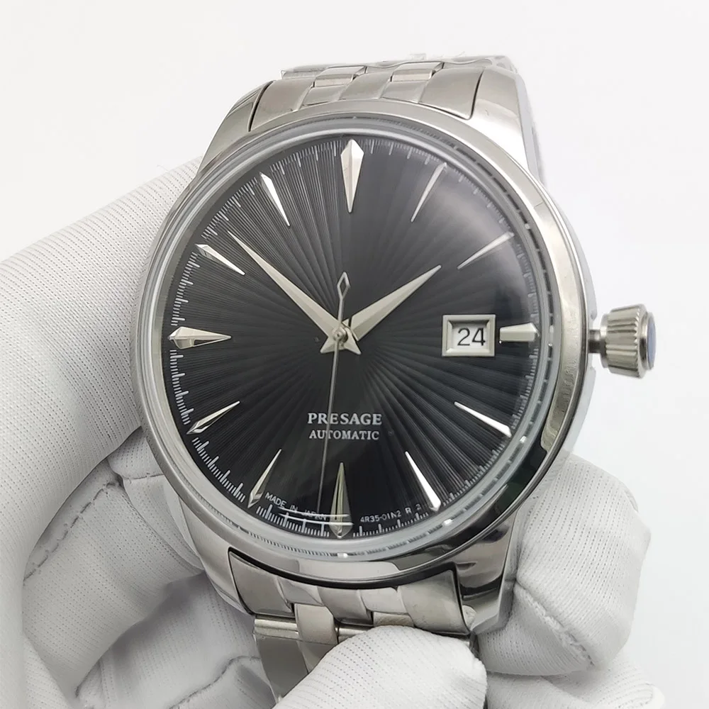 9 Colors 40MM Stainless Steel Case Date Mechanical Watch Business Waterproof NH35 Automatic Men's Watch Reloj view 5