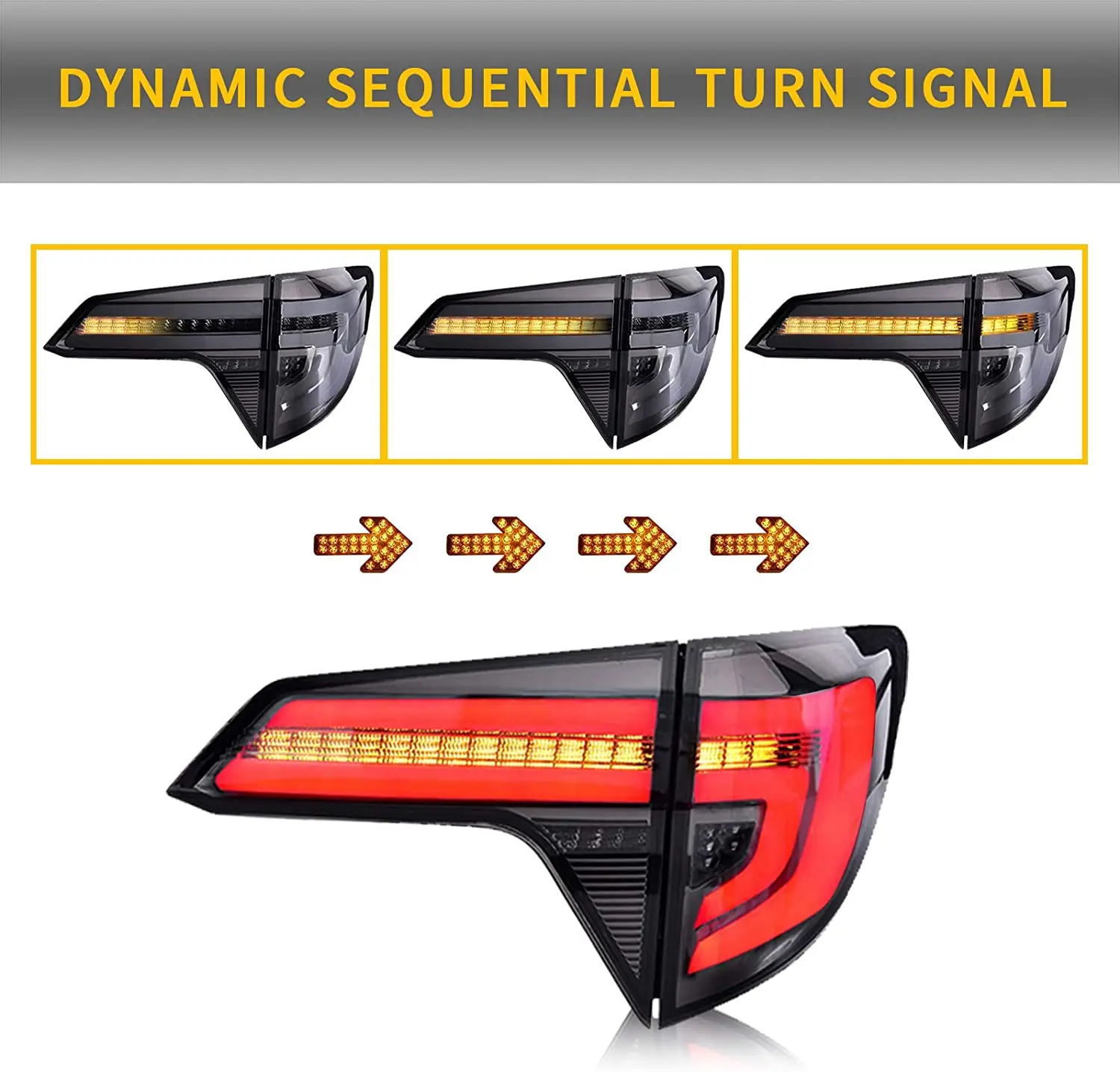 LED Taillight for 2014 - 2022 Honda HRV Start-up Sedan Rear Lamps Animation Turn Sequential Signal Tail lights Assembly - Image 5
