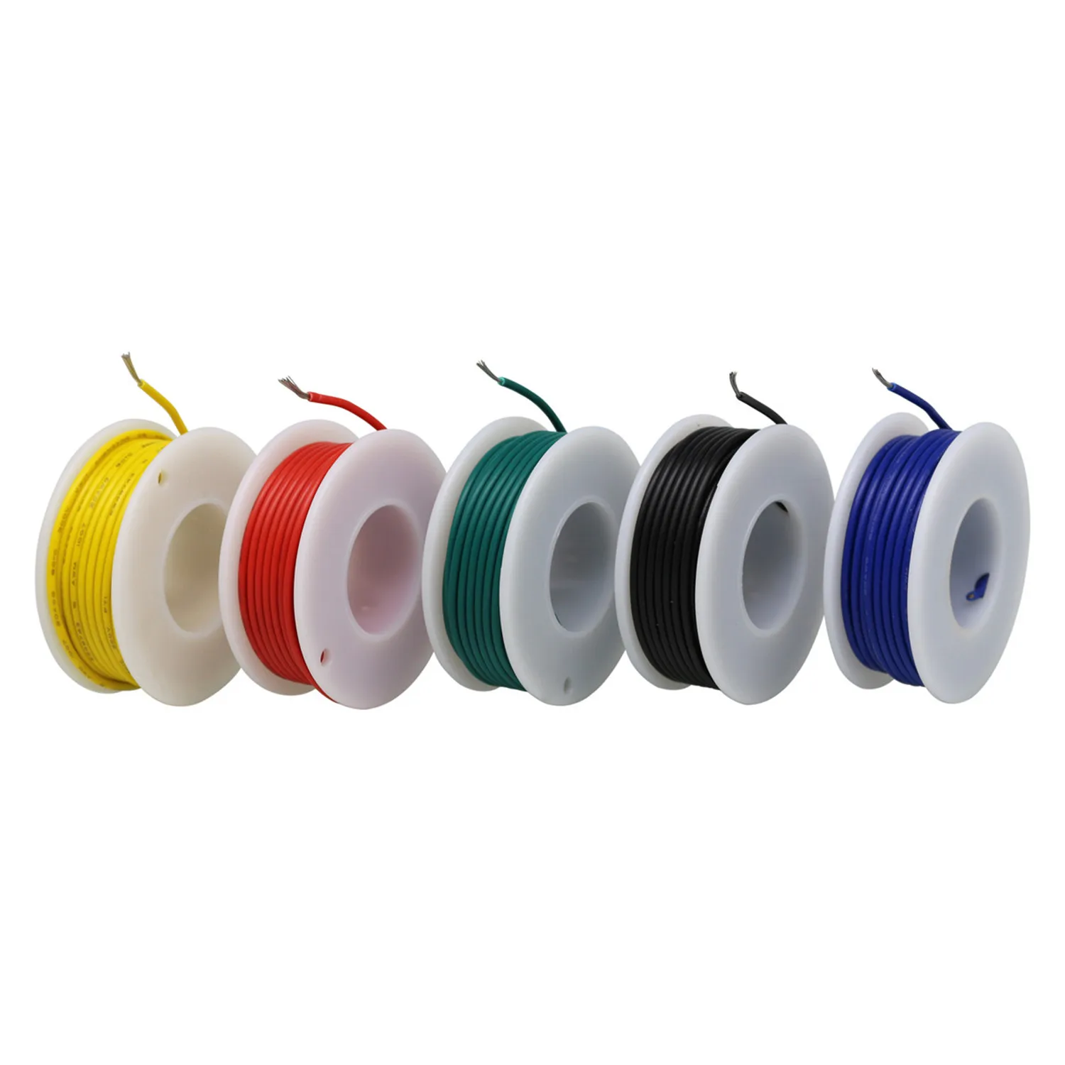 

30 28 26 24 22 20 18awg (6 colors Mix set kit) Soft Silicone Stranded Electrical wire insulation Tinned Copper Cable line DIY