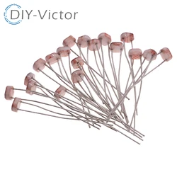 Light Dependent Resistor LDR 5MM Photoresistor 20PCS 5528 5506 5537 5539 5516 Photoconductive resistance Kit