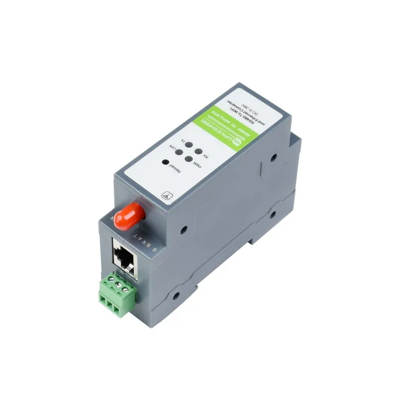 Rail-Mount Serial Server, RS485 to WIFI/Ethernet Module, Modbus MQTT Gateway