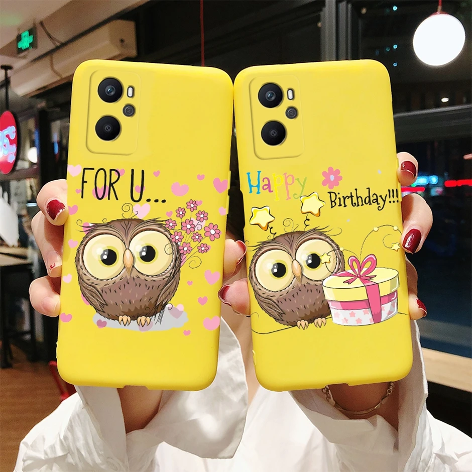 For OPPO A96 Case CPH2333 Soft Silicone Butterfly Phone Cover for Oppo A96 A 96 4G Cases Shockproof Bumper OPPOA96 Casing Funda