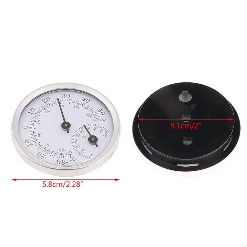 R1WA Dial Thermometer/ Hygrometer Temperature Humidity for Indoor Outdoor