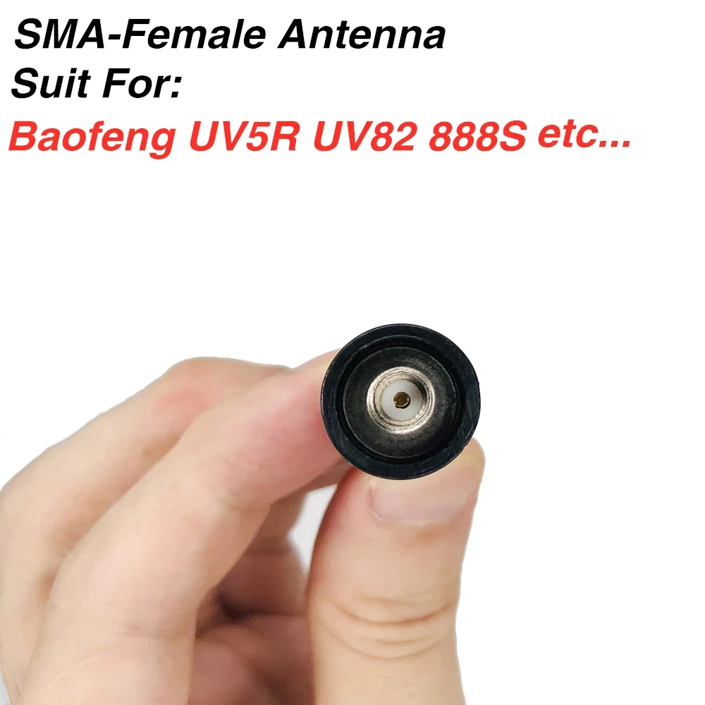 1 PCS NA-771 Walkie Talkie Dual Band Soft Antenna SMA Female Two Way Radio Gain Antenna For BaoFeng UV-5R UV-9R UV-82 BF-888S