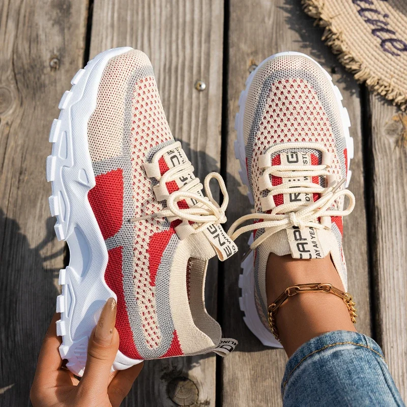 Women Shoes Summer 2025 New Four Seasons Versatile Thin Breathable Casual Shoes Large Fashion Sneakers Women Zapatos De Mujer