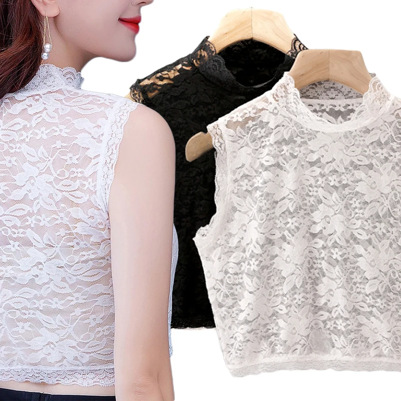 

Lace Fake Collar White Black Lace Floral Women Detachable False Collar Blouse Shirt Removable Collar Tie Sweater Decoration