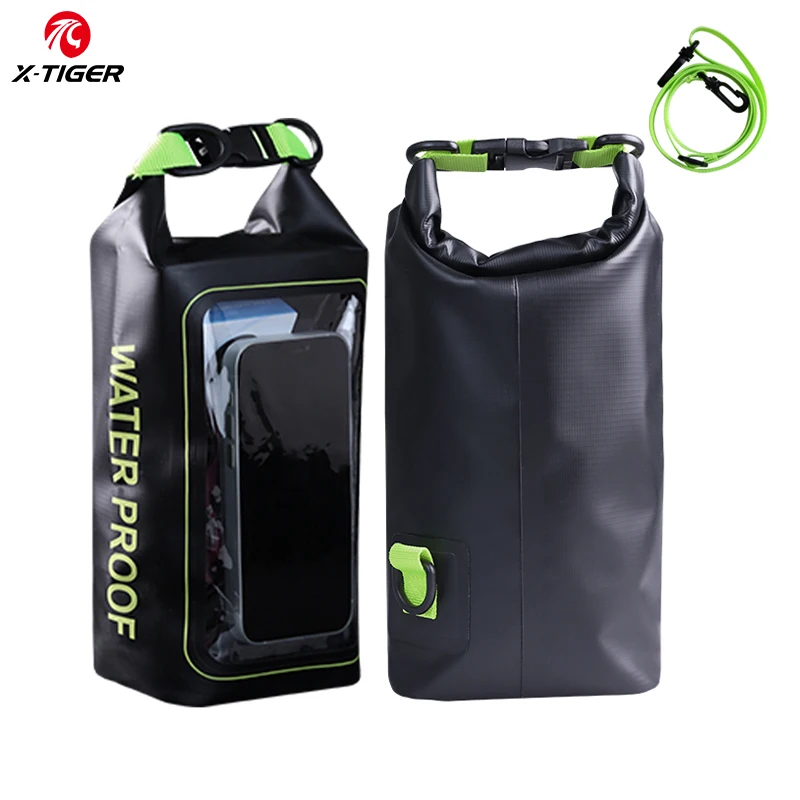 X-TIGER Portable Waterproof Dry Bag With Mobile Phone Storage Pouch Fanny Pack Cycling Camping Essentials Swimming Accessories