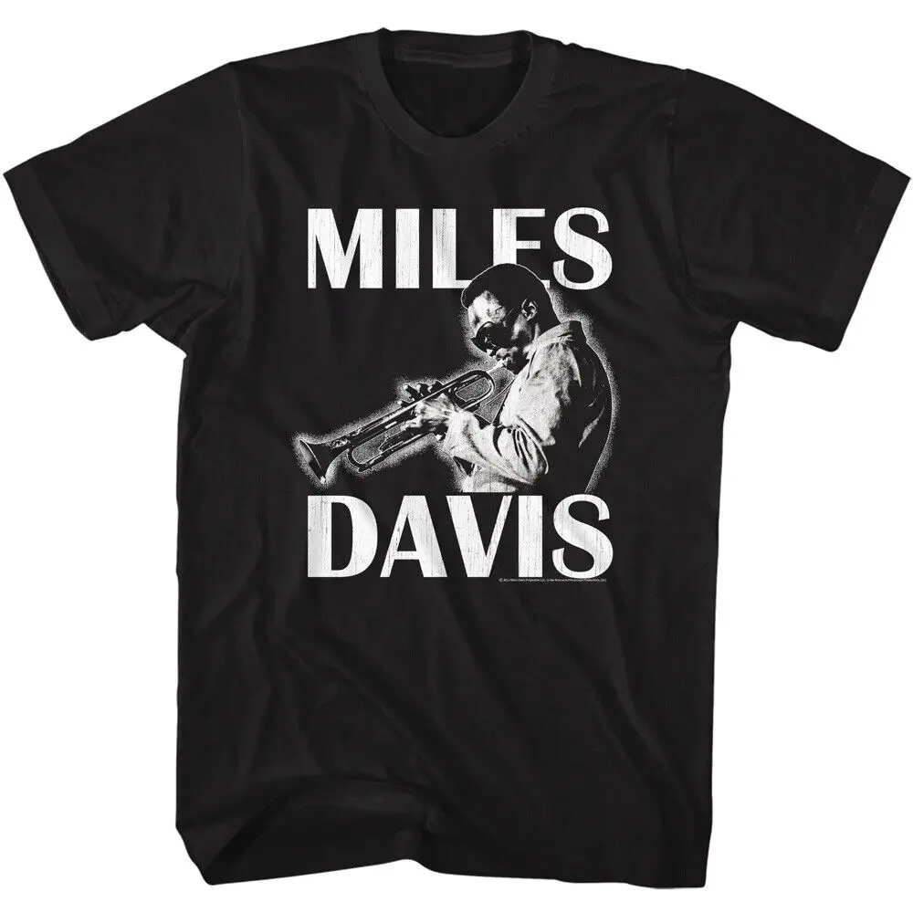 Miles Davis Playing Trumpet Photo Men's T Shirt Jazz Music Merch