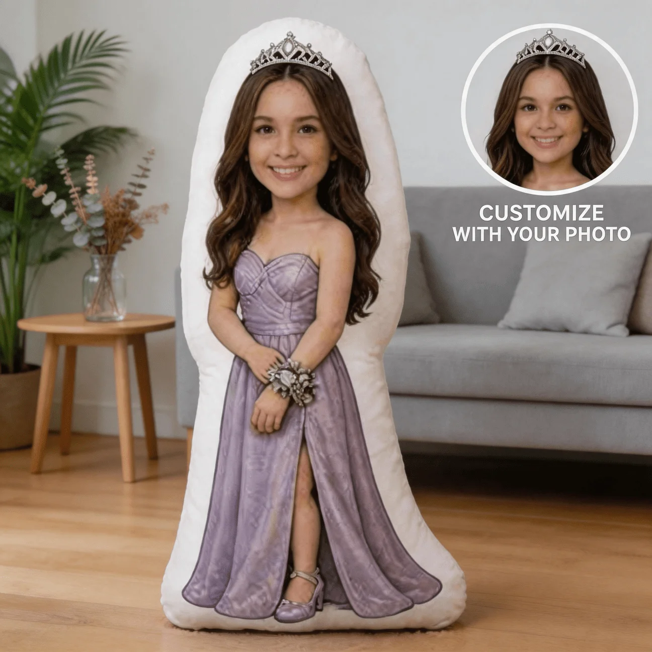 Customized Personalized Photo Shaped Pillows, Princess Style Double-sided Printed Decorative Pads, Sofa and Bedroom Decorative P