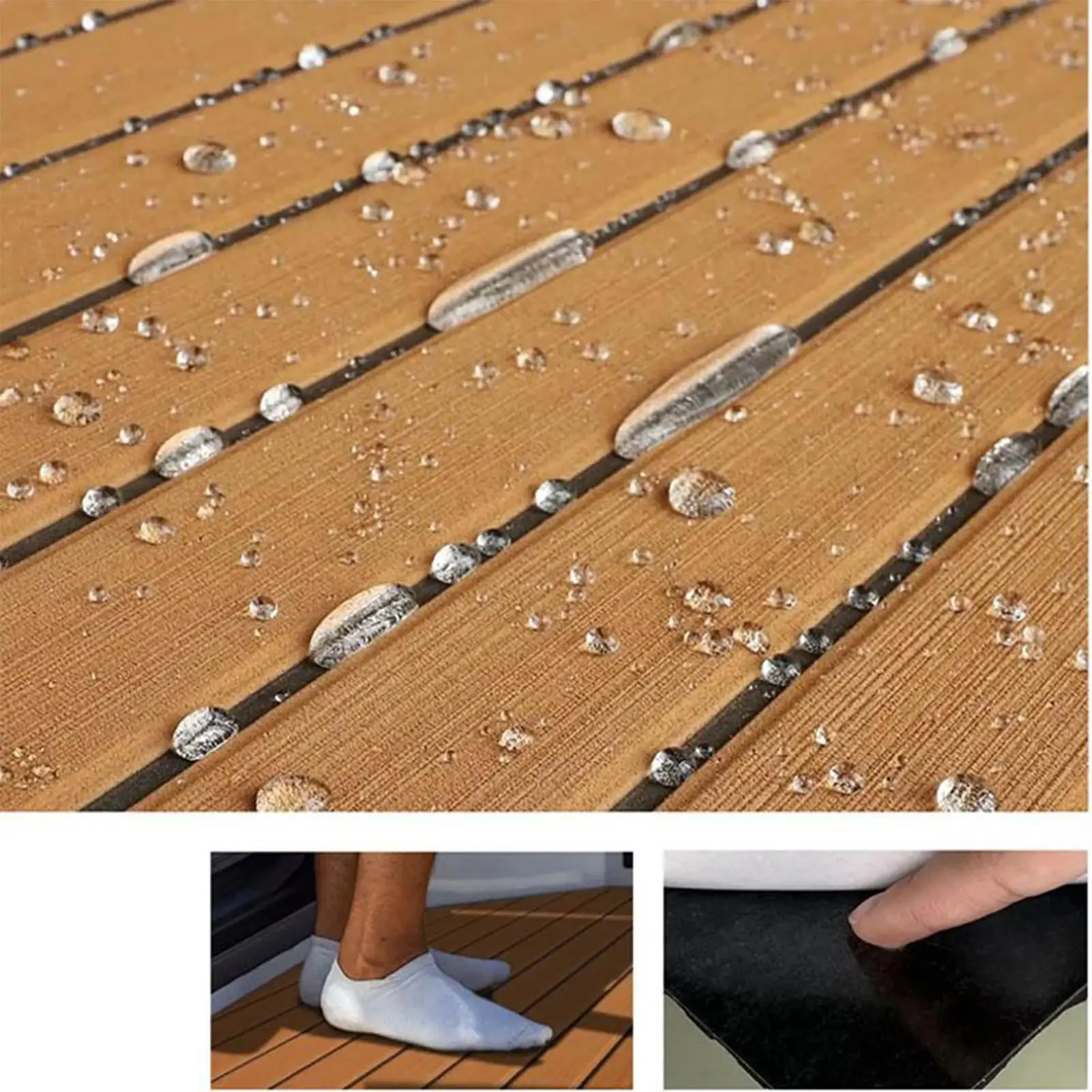 

Boat Flooring Yacht Flooring Carpet Waterproof Boat Decking Foam For Marine Pontoon RV Skateboard Cabin Yacht Trailer Surfboard