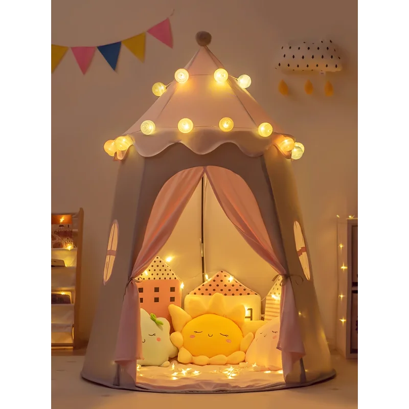 Ins 子供用テント プレイハウス おもちゃの家 屋内 男の子と女の子 ピンク パオ プレイハウス プリンセス キャッスル