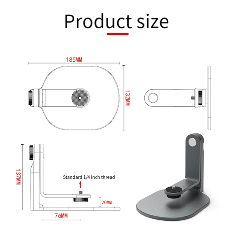 AB25-Projectorstand Ultra-Compact Stand For Home And Offices Projector Holder With Easy Setup And 360-Degree Rotation B