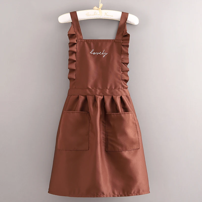 Breathable Apron Female Prince Home Kitchen New Waist Manicure Milk Tea Shop Work Clothes Custom Pinafore Smock